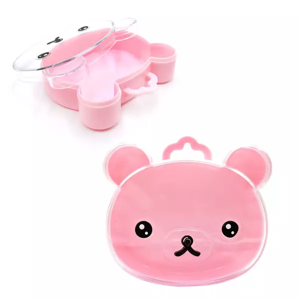 Caixa organizadora Urso - 10cm x 9cm UT.937 Rosa