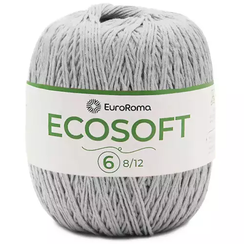 Barbante EuroRoma Ecosoft n°6 452mts 0270 - Cinza