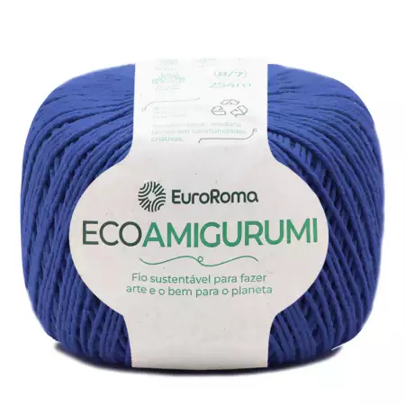 Fio Ecoamigurumi EuroRoma 254mts Cor - 903- Azul Royal