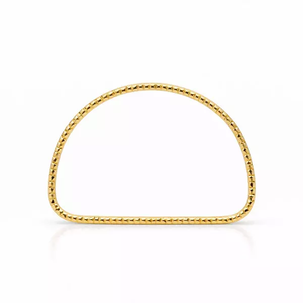 Alça de Bolsa Meia Lua 12cm x 8,2cm 2 unidades RO.155033 Dourado