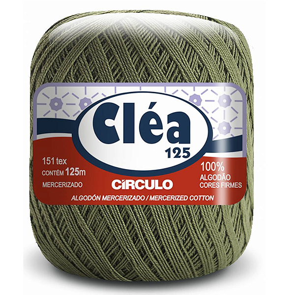 Linha Clea 125 Circulo Cor 5368- Verde Militar Com 125 Metros