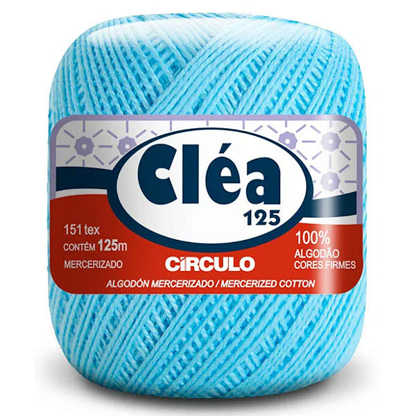 Linha Clea 125 Circulo Cor 2151- Azul Ceu Com 125 Metros