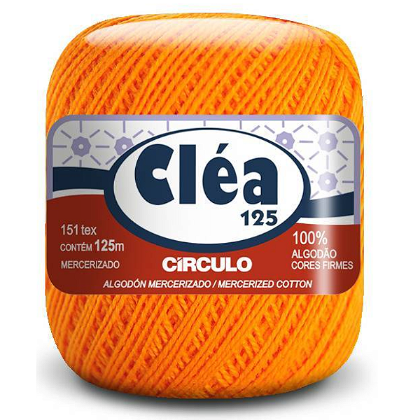 Linha Clea 125 Circulo Cor 4156- Cenoura Com 125 Metros