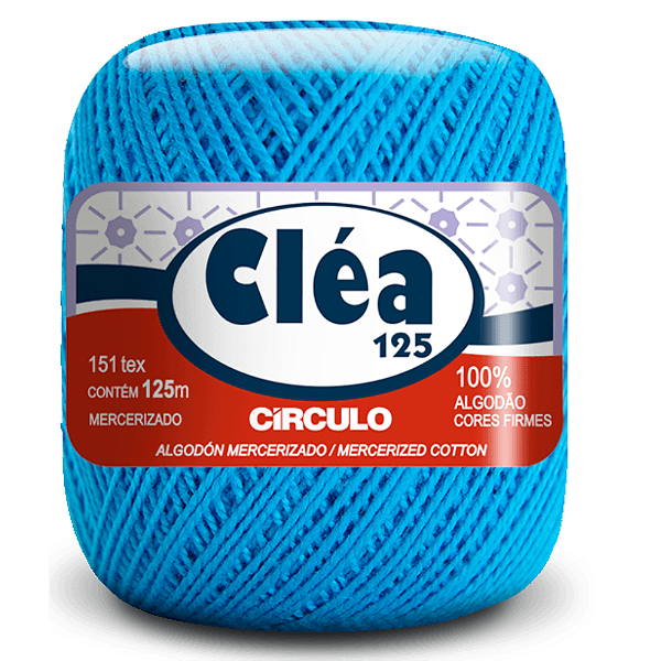 Linha Clea 125 Circulo Cor 2194- Turquesa Com 125 Metros