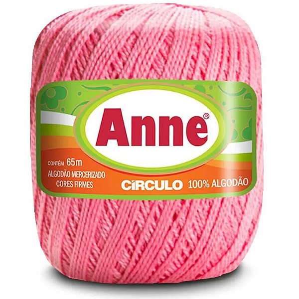 Linha Anne 65m Algodão Cor 3048- Flamingo com 65 metros