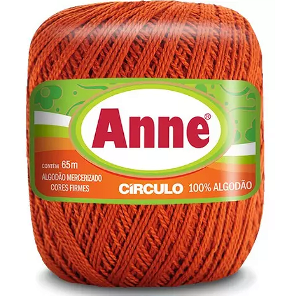 Linha Anne 65m Algodão Cor 7529- Terracota com 65 metros