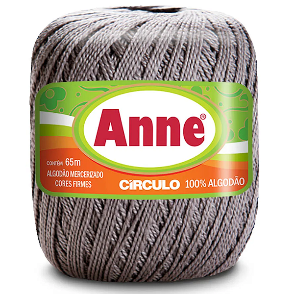 Linha Anne 65m Algodão Cor 8797- Aço com 65 metros