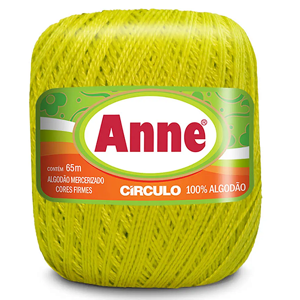 Linha Anne 65m Algodão Cor 1779- Amarelo Citrico com 65 metros