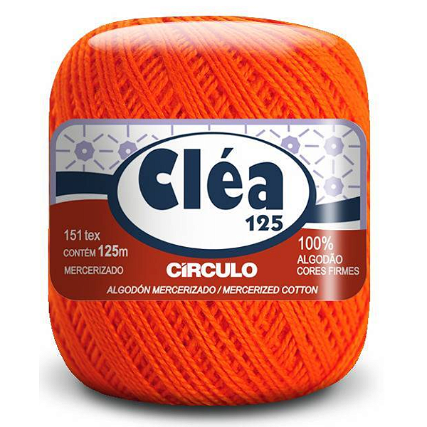Linha Clea 125 Circulo Cor 4445- Tangerina Com 125 Metros