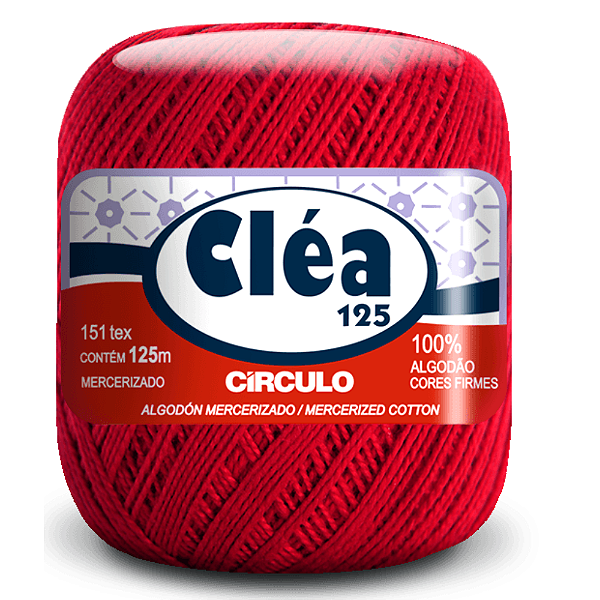 Linha Clea 125 Circulo Cor 3402- Vermelho Circulo Com 125 Metros