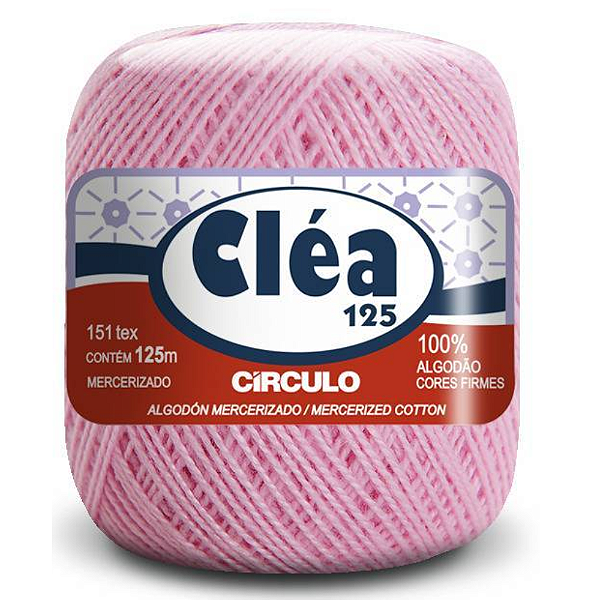 Linha Clea 125 Circulo Cor 3526- Rosa Candy Com 125 Metros