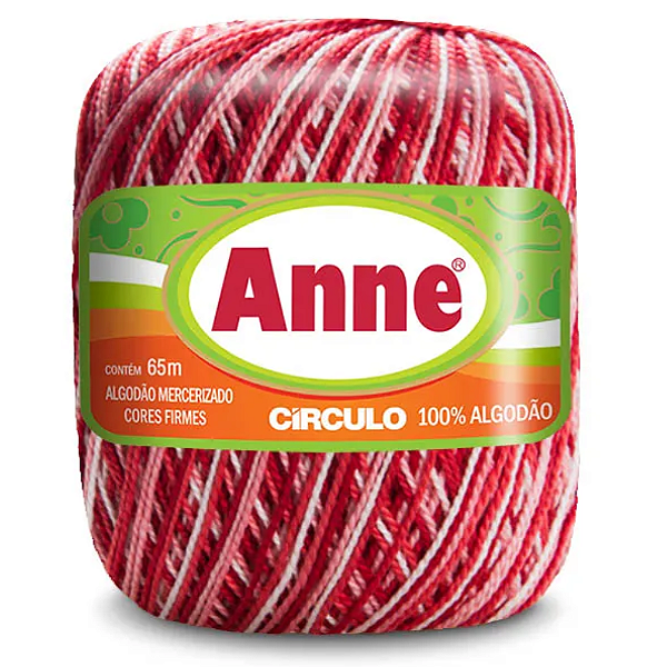 Linha Anne 65m Algodão Cor 9202- Antúrio com 65 metros