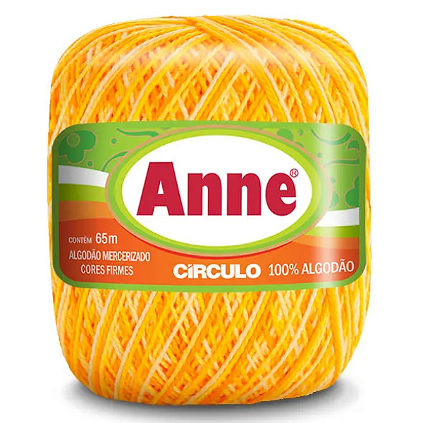 Linha Anne 65m Algodão Cor 9368- Raio De Sol com 65 metros