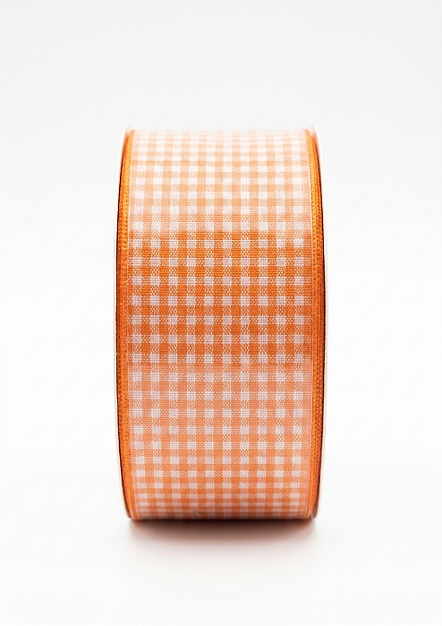 Fita Xadrez 38mm Rolo 10 Metros NYBC Cor 523- Laranja
