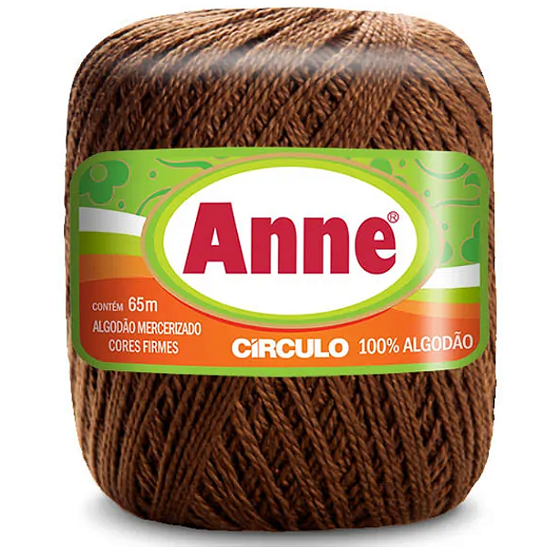 Linha Anne 65m Algodão Cor 7382- Chocolate com 65 metros