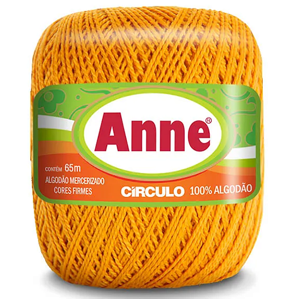 Linha Anne 65m Algodão Cor 7030- Mostarda com 65 metros