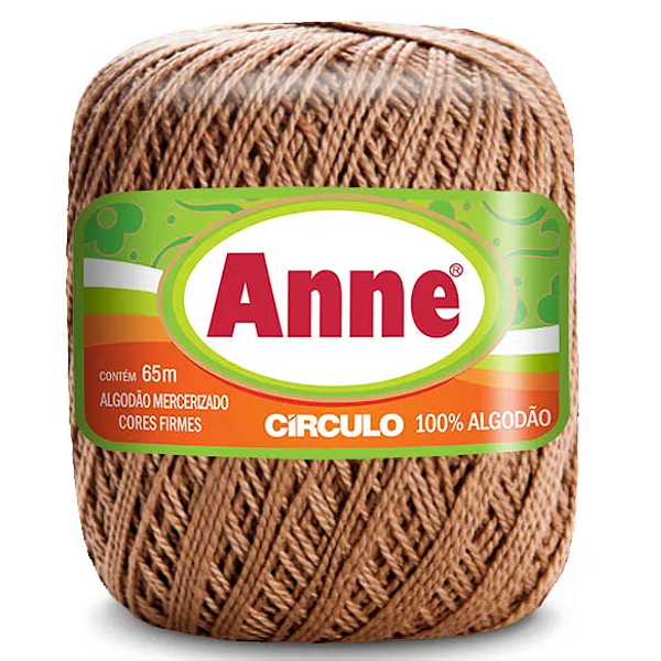 Linha Anne 65m Algodão Cor 7625- Castanha com 65 metros