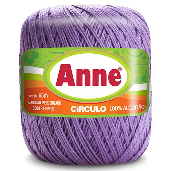 Linha Anne 65m Algodão Cor 6399- Azaleia Lilas com 65 metros