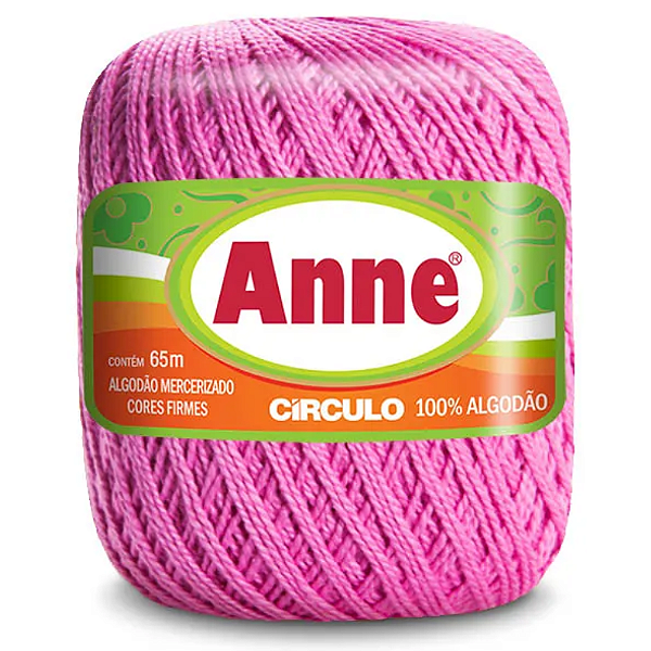 Linha Anne 65m Algodão Cor 6085- Rosa Bale com 65 metros