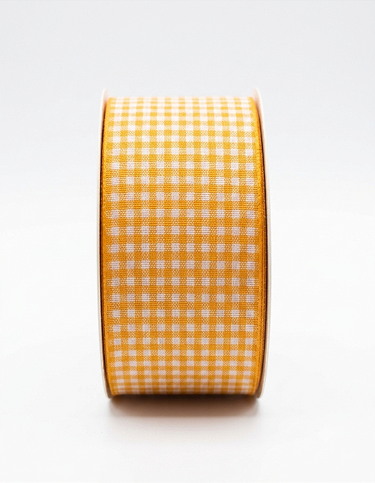 Fita Xadrez 38mm Rolo 10 Metros NYBC Cor 110 Amarelo Ouro