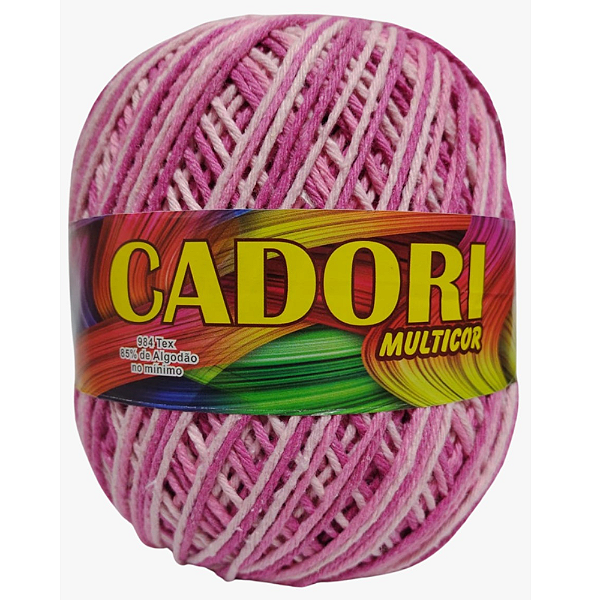 Barbante Cadori Multicolor N.6 Cor 739 Pink C/226 Metros
