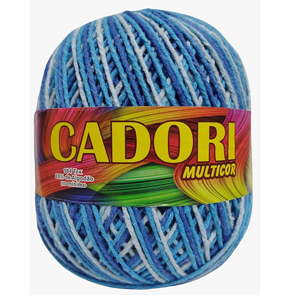 Barbante Cadori Multicolor N.6 Cor 749 Azul Turquesa C/226 Metros