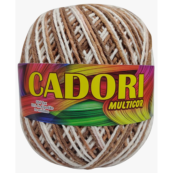 Barbante Cadori Multicolor N.6 Cor 711 Caramelo C/226 Metros