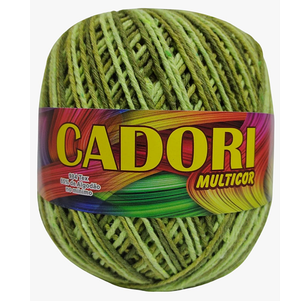 Barbante Cadori Multicolor N.6 Cor 761 Verde Musgo C/226 Metros
