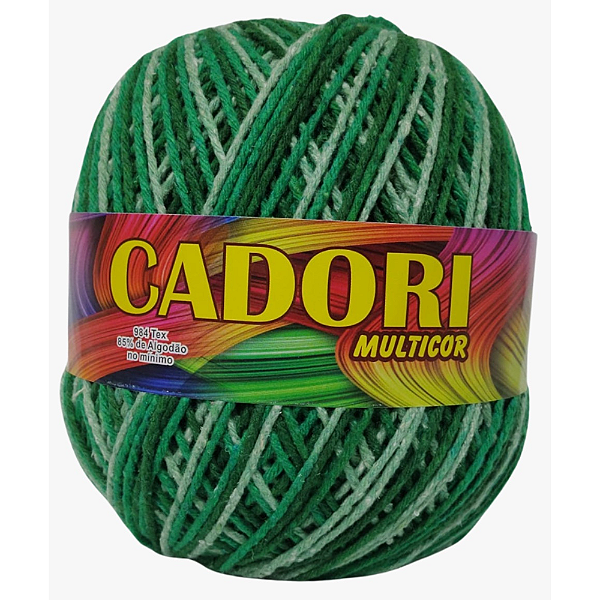 Barbante Cadori Multicolor N.6 Cor 759 Verde Bandeira C/226 Metros