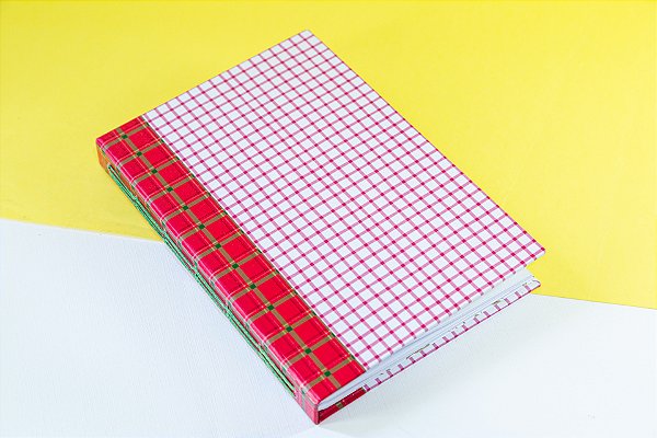 Caderno A5 Quadriculado | Capa Dura Costura Long Stitch + Chain | Pautado