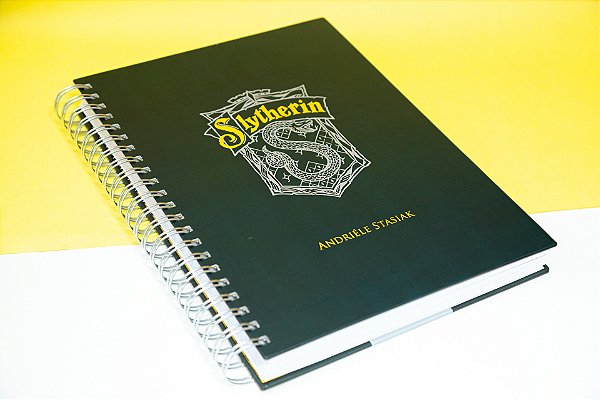 Caderno Escolar A4 | Harry Potter Sonserina | Personalizado