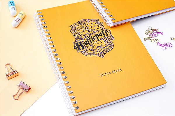 Caderno Escolar A4 | Harry Potter - Lufa-Lufa | Personalizado