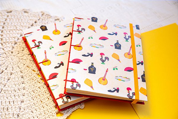 Caderno Bullet Journal Copta | Coleção Viagens | Portugal e Espanha