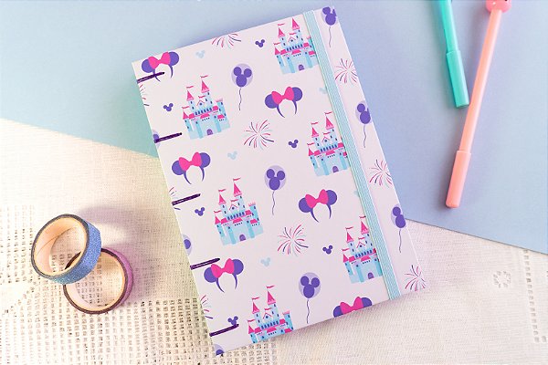 Caderno Bullet Journal Copta | Coleção Viagens | Disney