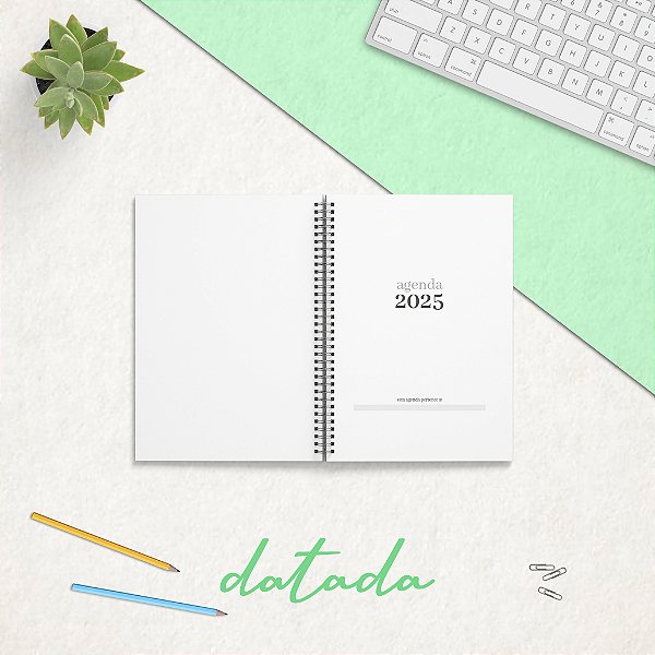 Miolo de Agenda Semanal A6 2025 | ARQUIVO DIGITAL