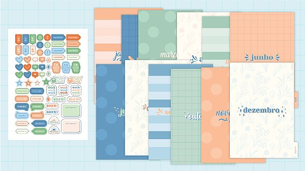 Divisórias e Adesivos | Planners 2025 | ARQUIVOS DIGITAIS