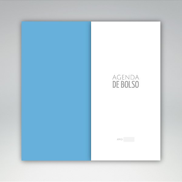 Miolo + Capa Agenda de Bolso Não Datada | ARQUIVO DIGITAL
