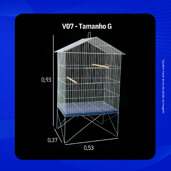 Viveiro Teto de Arame