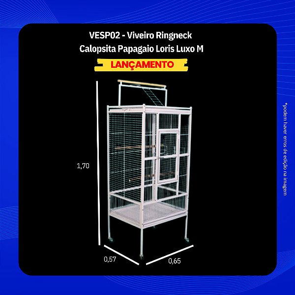 Viveiro Papagaio Calopsita Loris