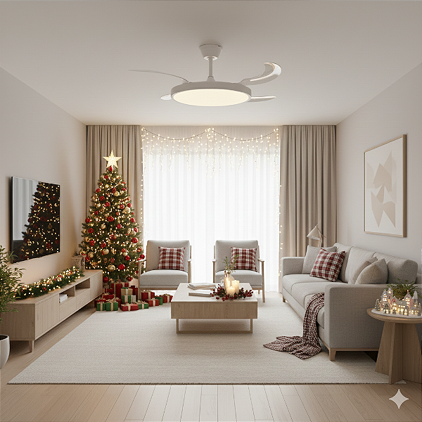 Ventilador Retrátil Urban Light T&A-07 – Potente, Slim e Iluminado