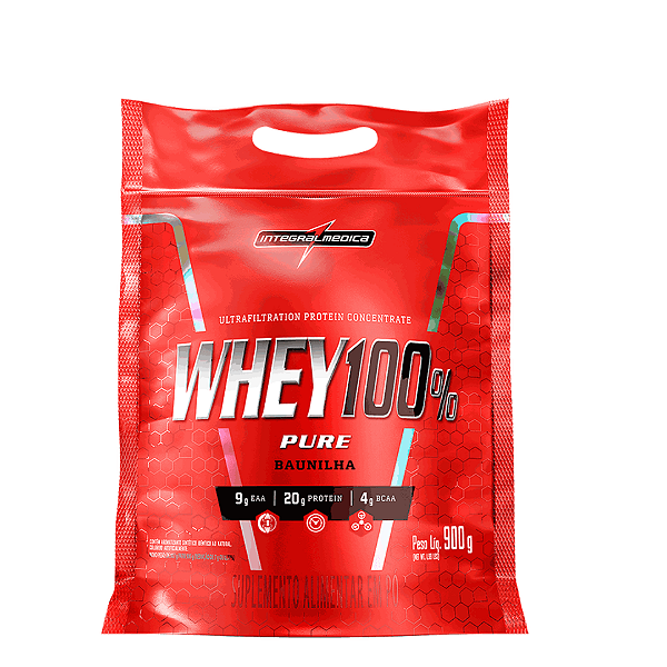 Whey 100% 900g Ref. (Integral Médica)