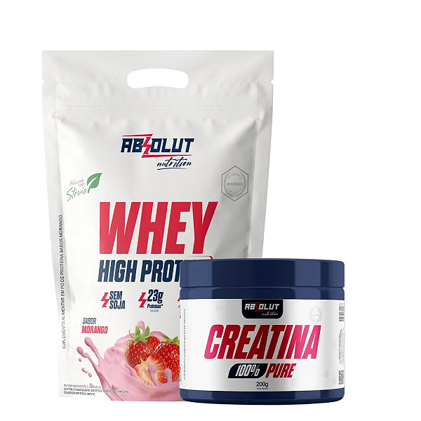 Kit Absoluto Essencial - 1 Whey + 1 Creatina 200g
