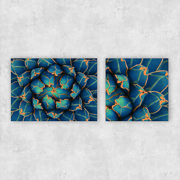 Conjunto de 2 quadros - A Dança das Asas - Série Botanic