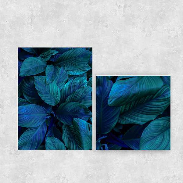 Conjunto de 2 quadros - A beleza das plantas - Série Botanic