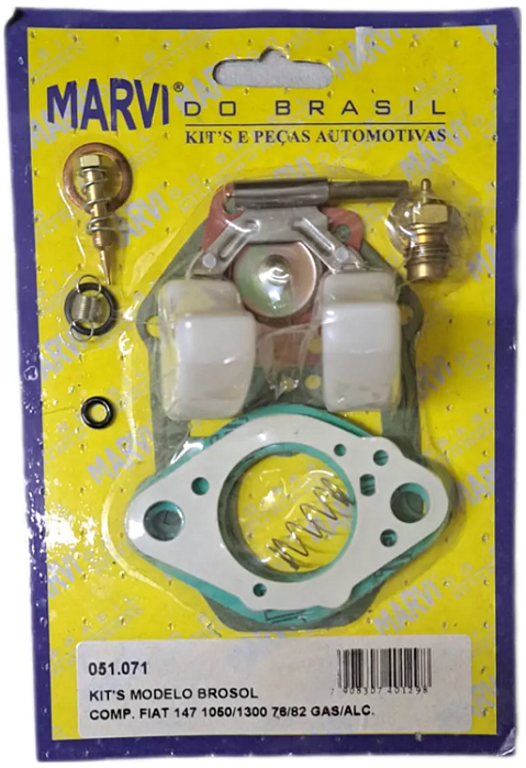 Kit Carburador Fiat Solex 147 1050/1300 76/82 Gas/ Alc.