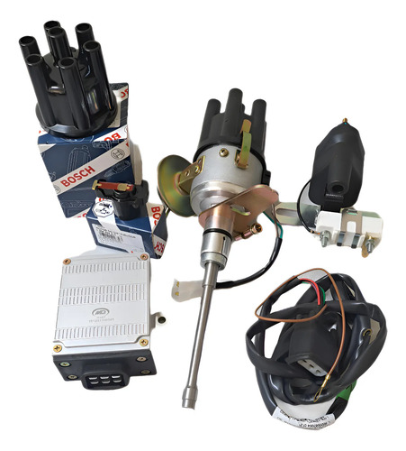 Kit Ignição + Tampa Rotor Bosch Jeep Maverick Willys 6cc