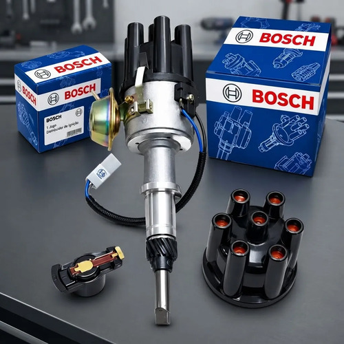 Distribuidor Importado + Tampa E Rotor Bosch Opala 6 Cc