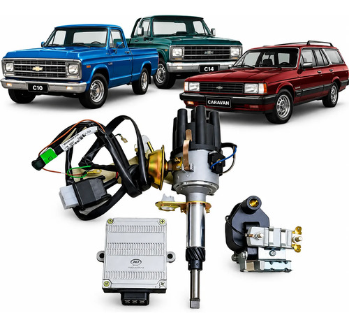 Kit Ignição Eletrônica Gm C10/c14 Chevrolet Brasil 6cc
