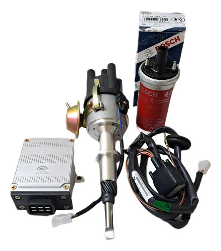 Kit Ignição Eletrônica Opala 4cc Com Bobina Bosch Original