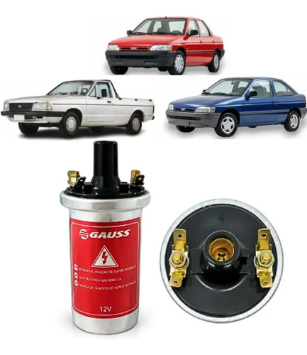 Bobina De Ignição Ford Escort Pampa Gauss 2 Pinos Bosch 097